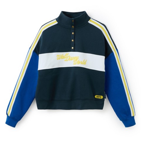 Женские худи Disney Walt Disney World Collegiate 1/4 Snap Pullover Sweatshirt for Women