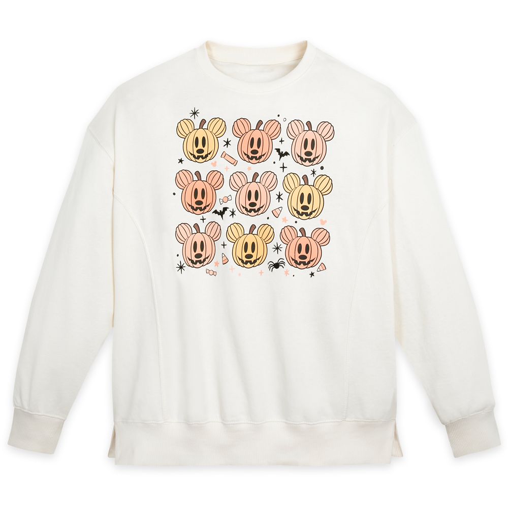 Mickey Mouse Jack-o'-Lantern Halloween Pullover Sweatshirt for Women