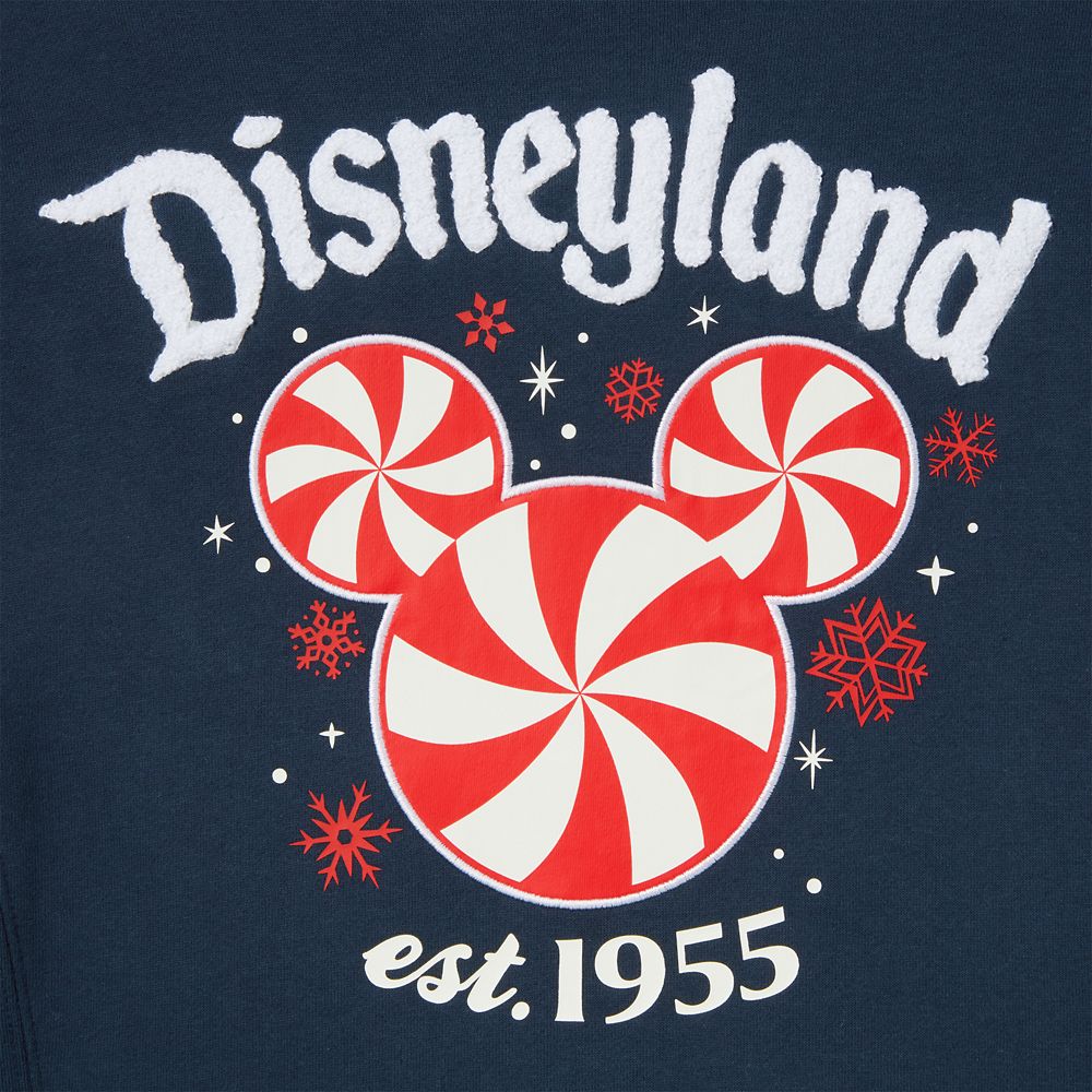 Mickey Mouse Icon Peppermint Swirl Holiday Pullover Sweatshirt &ndash; Disneyland