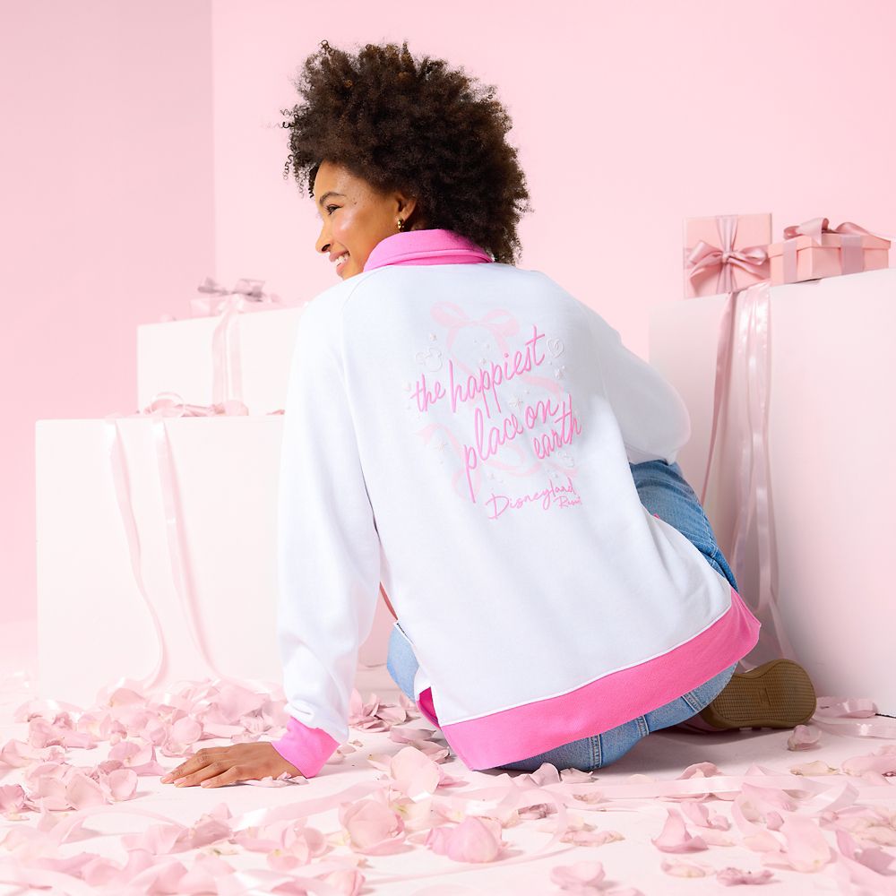 Disneyland 1/4 Snap Pullover Sweatshirt for Women