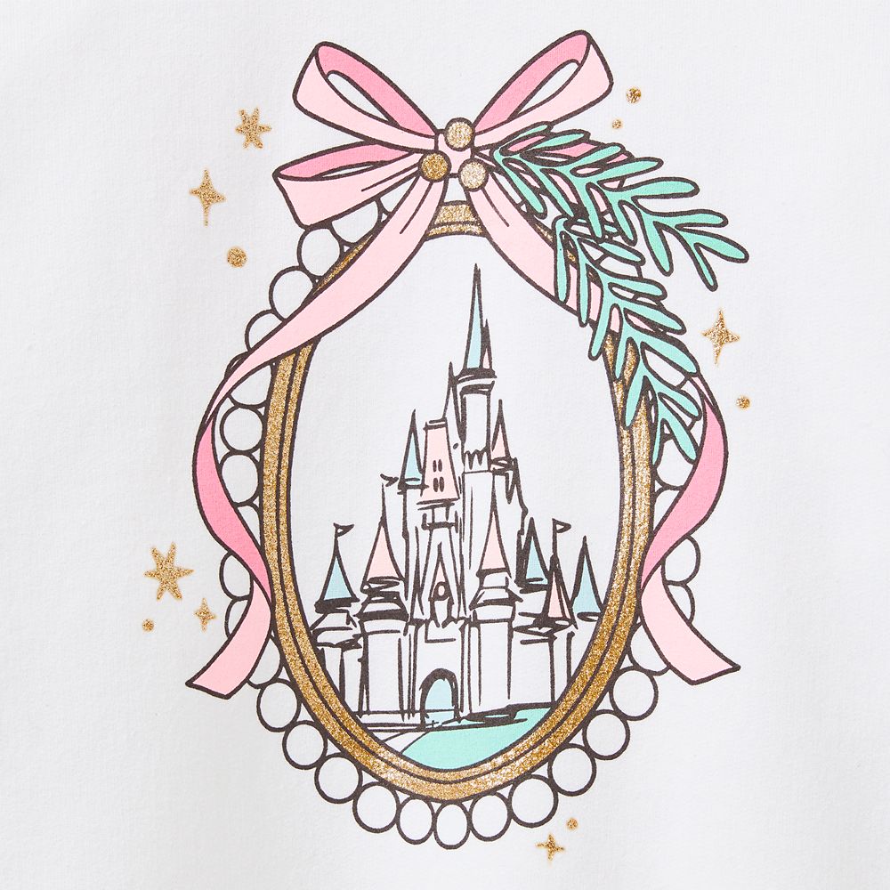 Fantasyland Castle Holiday Pullover Sweatshirt for Women