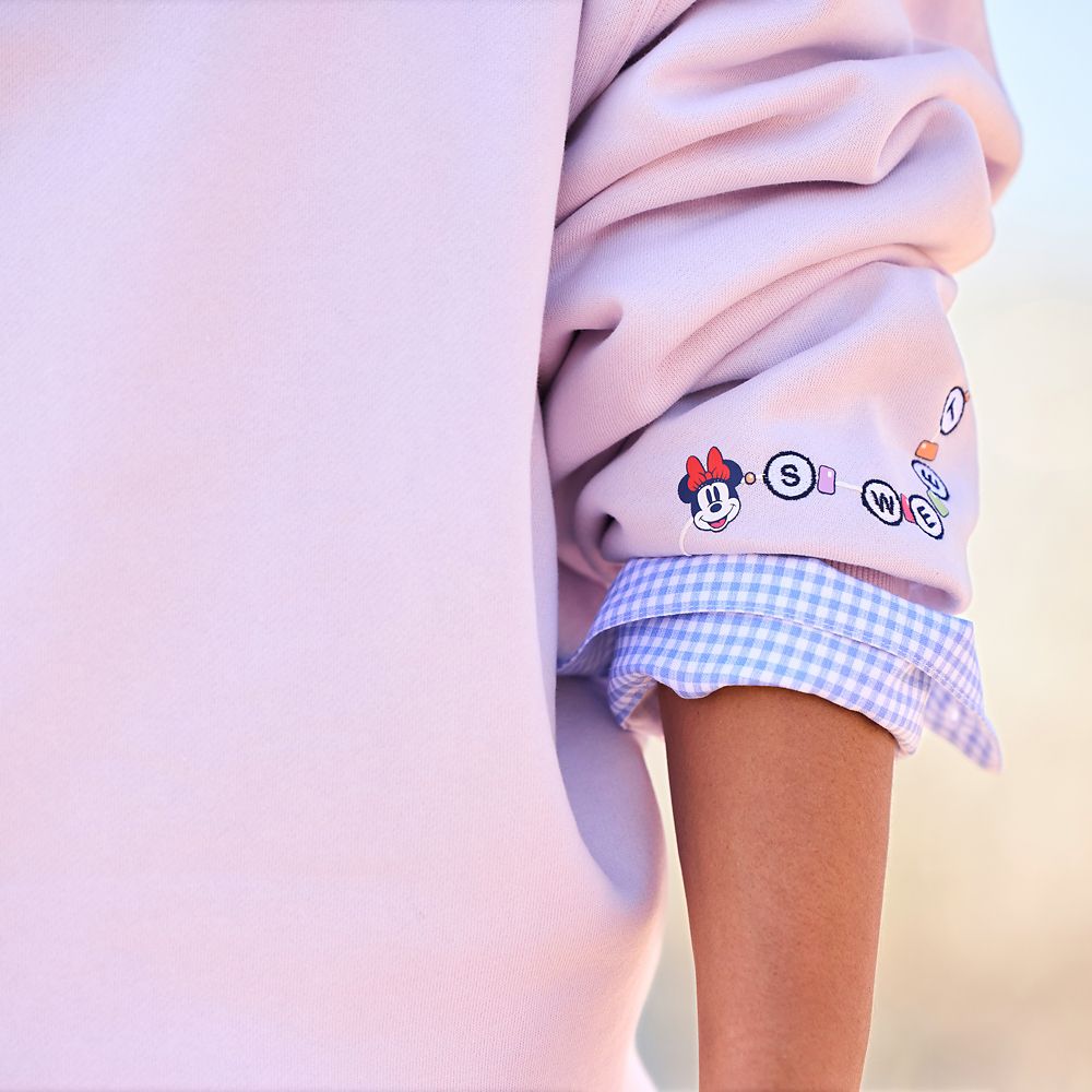 Minnie Mouse Friendship Bracelet Pullover Sweatshirt for Women