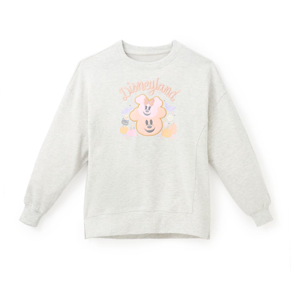 Mickey and Minnie Mouse Jack-o'-Lantern Pullover Sweatshirt for Women &ndash; Disneyland