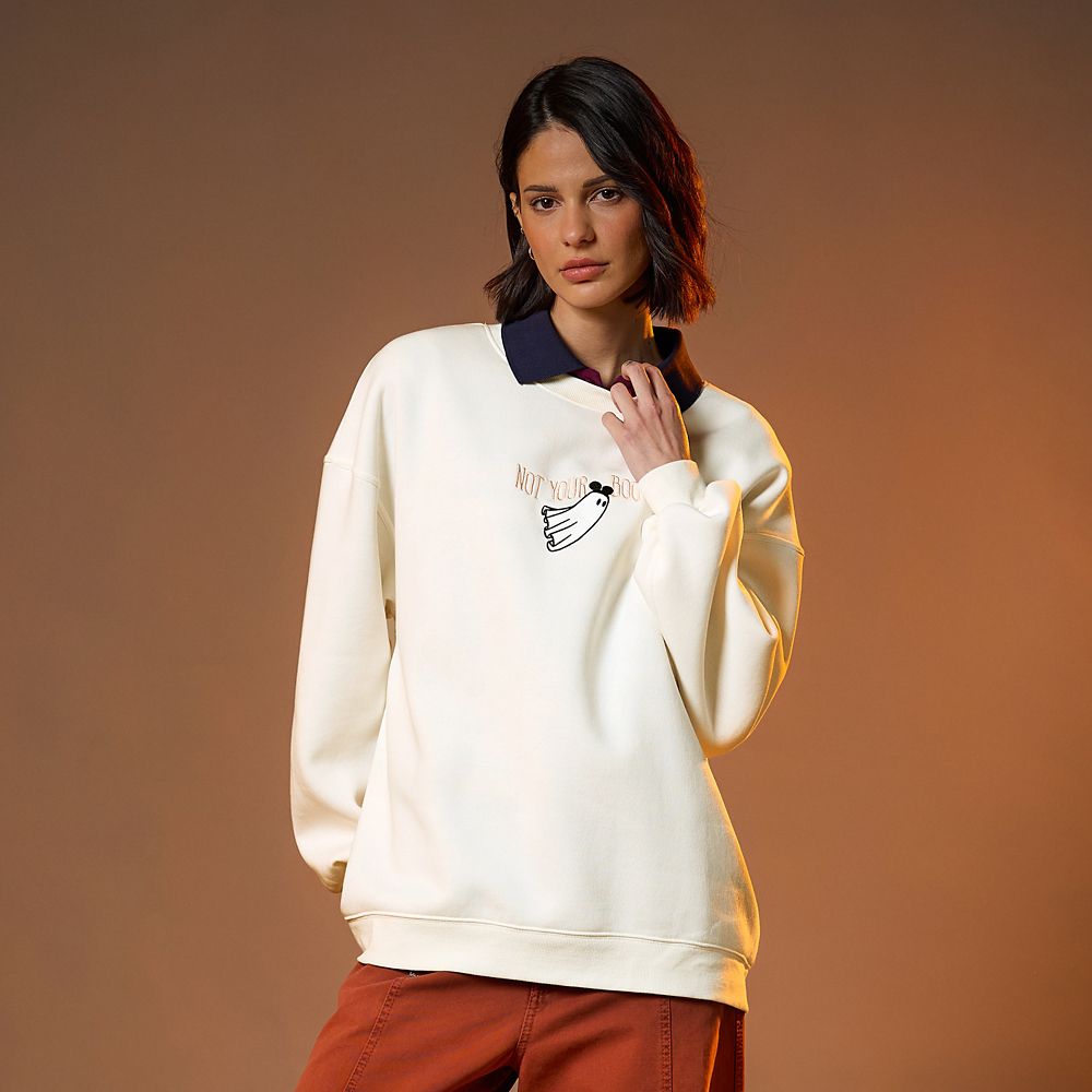 Mickey Mouse Cutie Ghost Pullover Sweatshirt for Women