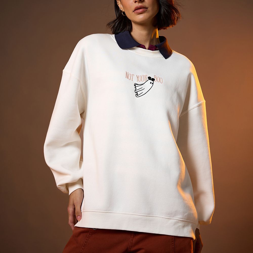 Mickey Mouse Cutie Ghost Pullover Sweatshirt for Women