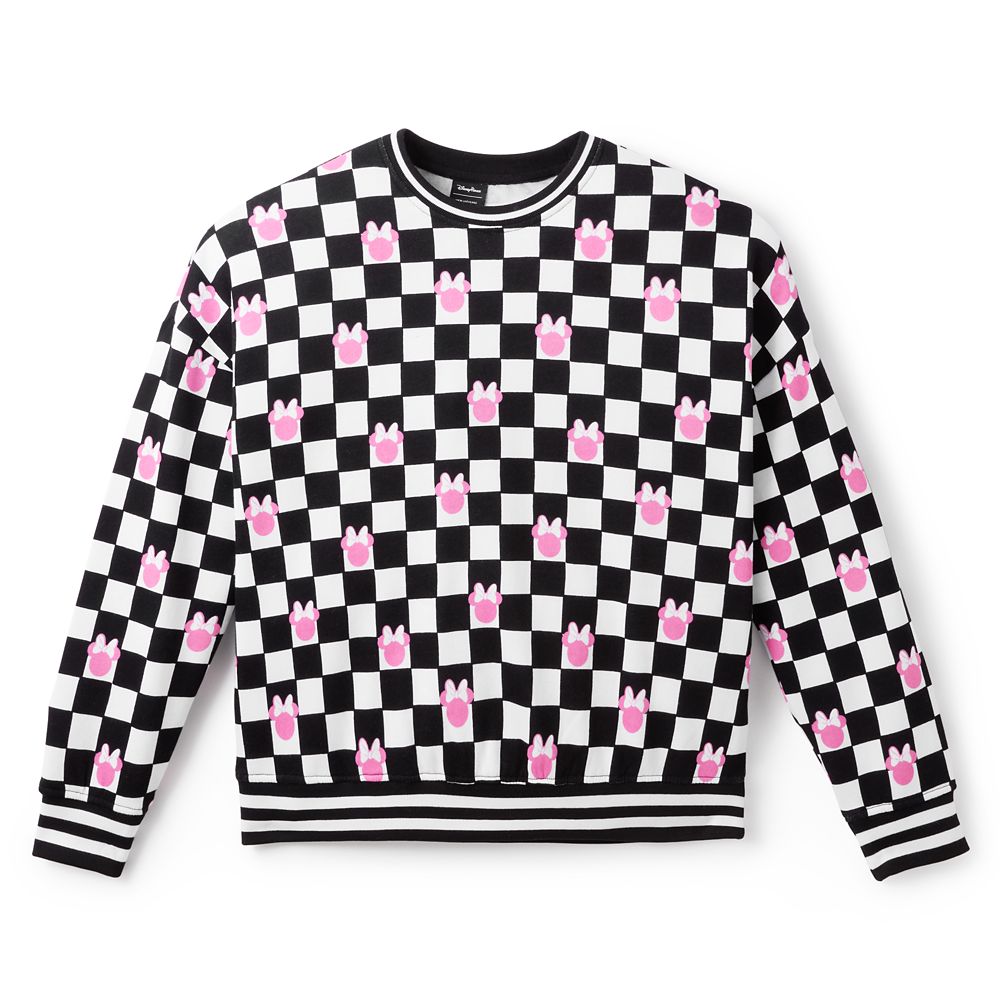 Minnie Mouse Icon Checkered Pullover Sweatshirt for Women by Her Universe Official shopDisney