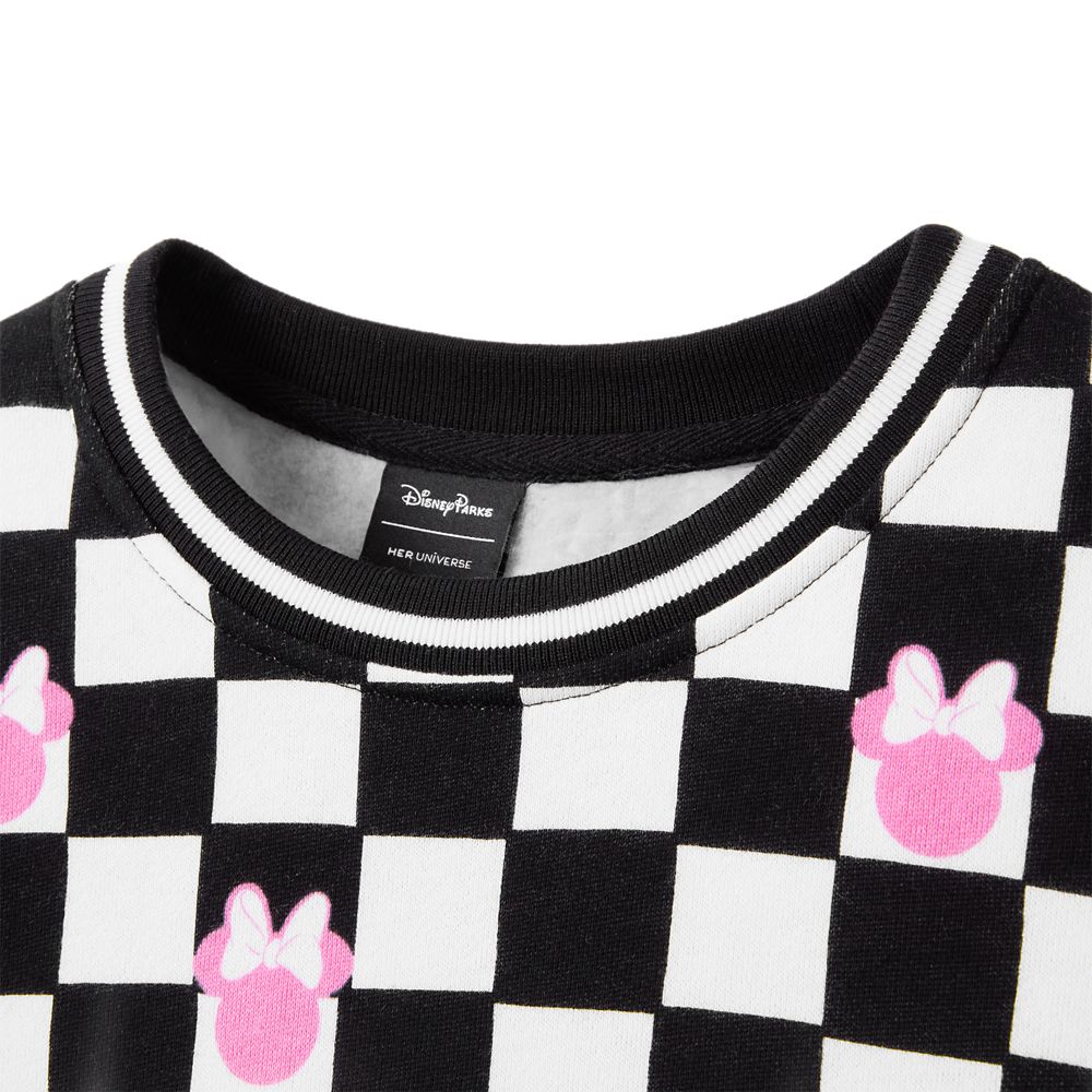 Minnie Mouse Icon Checkered Pullover Sweatshirt for Women by Her Universe