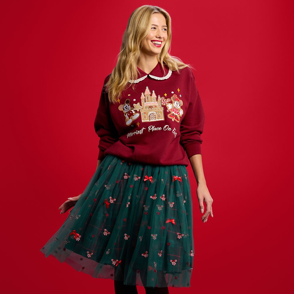 Mickey and Minnie Mouse Gingerbread Top for Women by Her Universe
