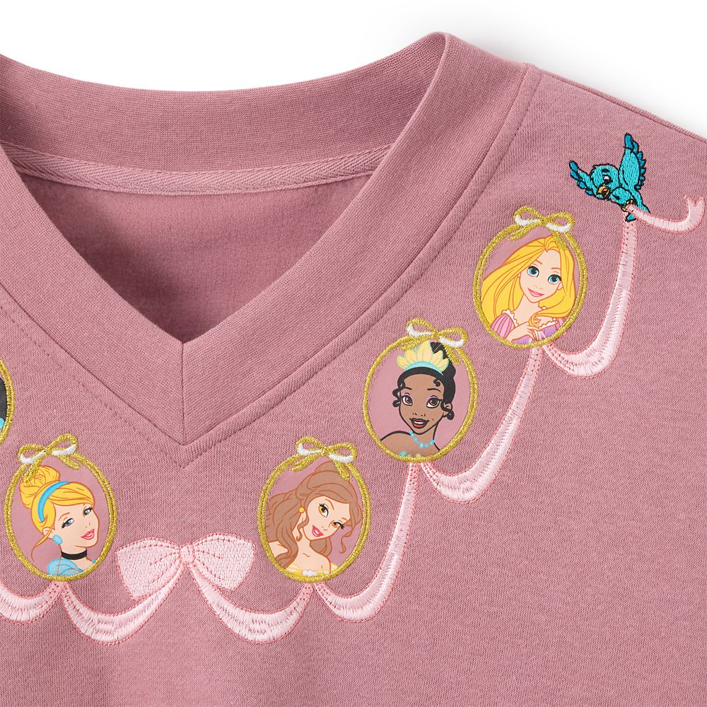 Disney Princess V-Neck Pullover Sweatshirt for Women by Her Universe