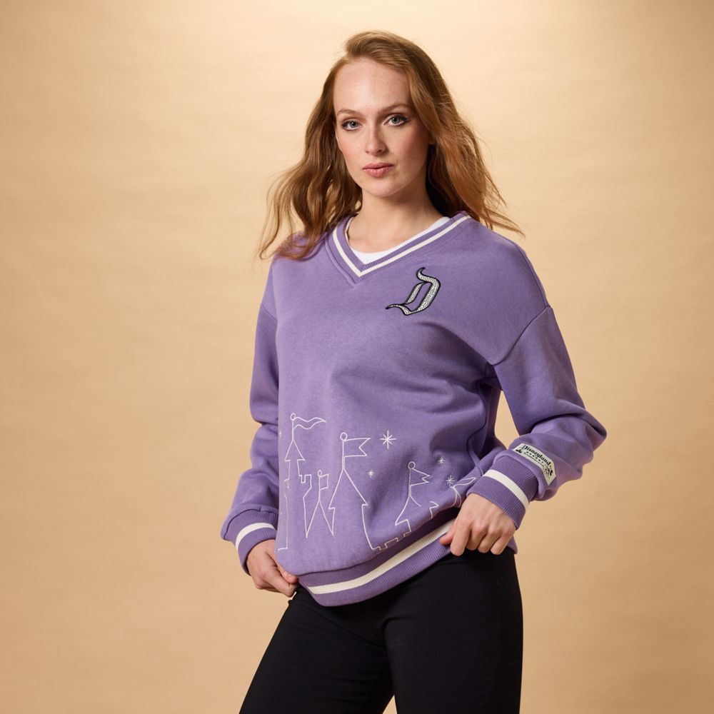 Disneyland V-Neck Pullover Sweatshirt for Adults by Her Universe