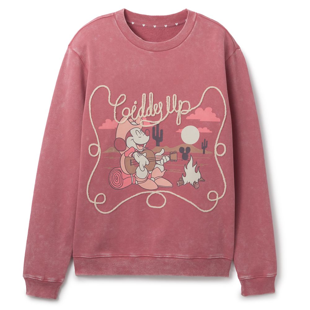 Mickey Mouse ''Giddy Up'' Mineral Wash Pullover Sweatshirt