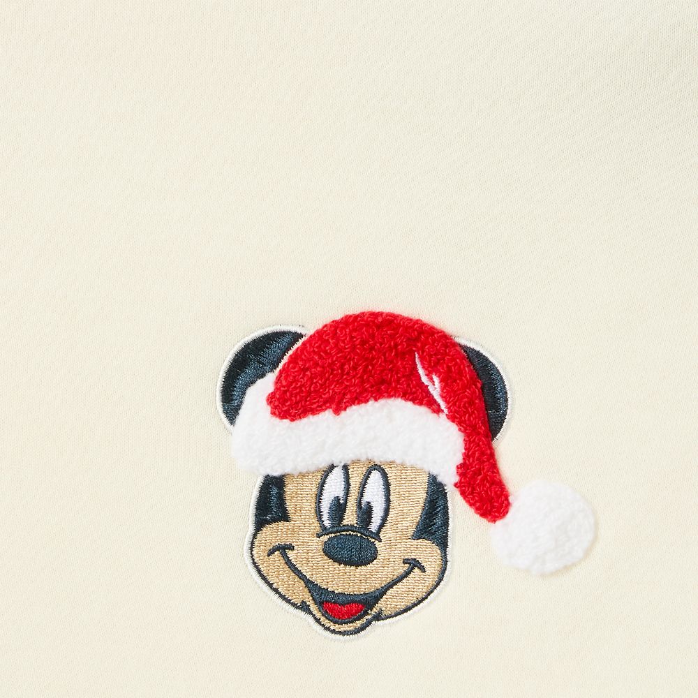 Santa Mickey Mouse and Friends 1/4 Zip Fleece Pullover for Women