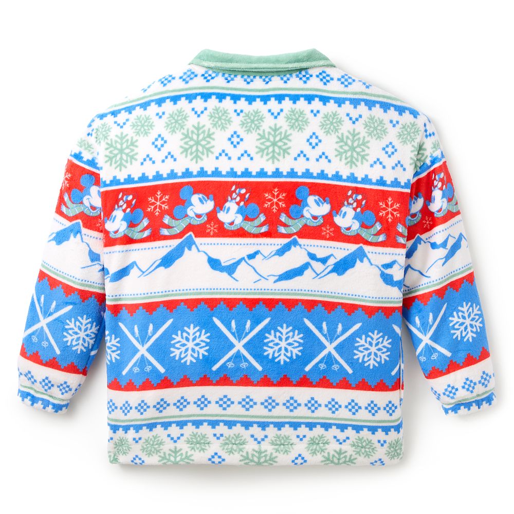 Mickey Mouse Winter Scenic Fleece Pullover for Women