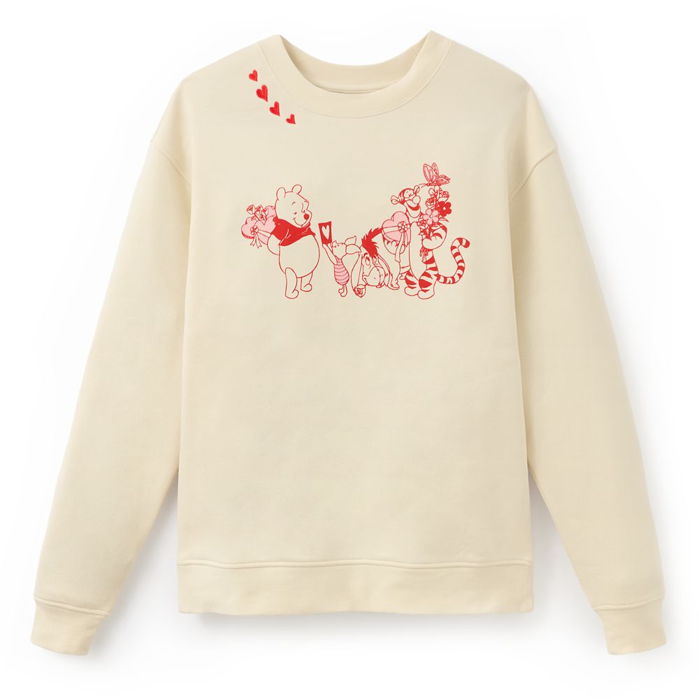 Winnie the Pooh and Pals Valentine's Day Pullover Sweatshirt for Women