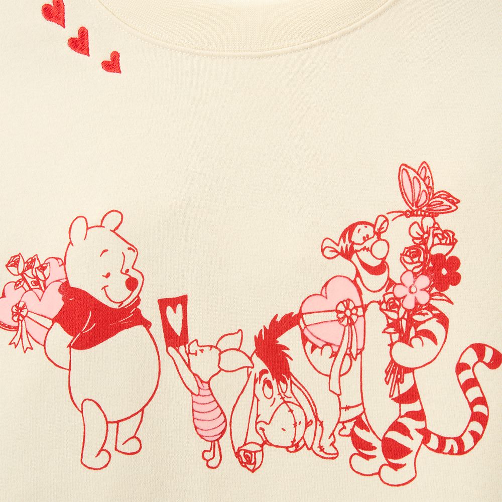 Winnie the Pooh and Pals Valentine's Day Pullover Sweatshirt for Women
