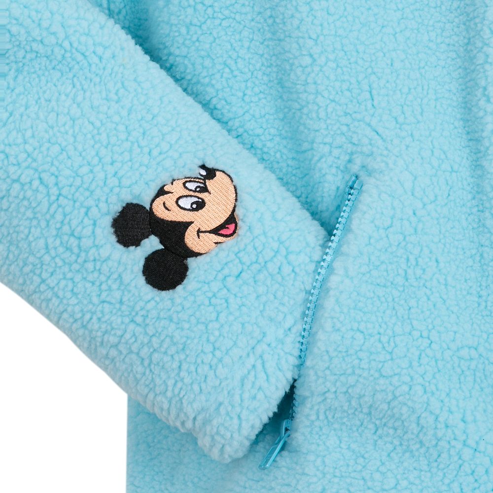 Mickey Mouse Peace Sign Fleece Top for Women