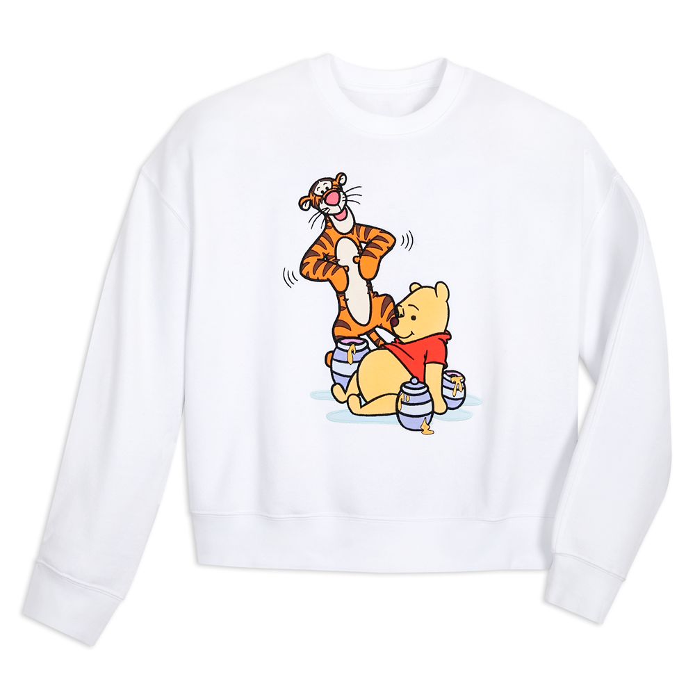 Winnie the Pooh and Tigger Semi Cropped Sweatshirt for Women Disney Store