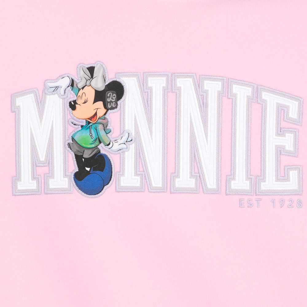 Minnie Mouse Collegiate Pullover Hoodie for Women