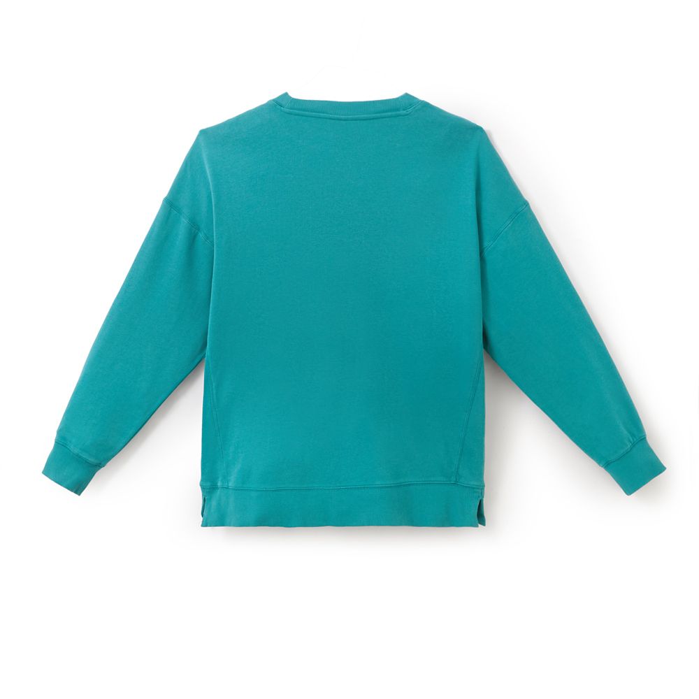 Mickey Mouse Pullover Sweatshirt for Women &ndash; Teal Green