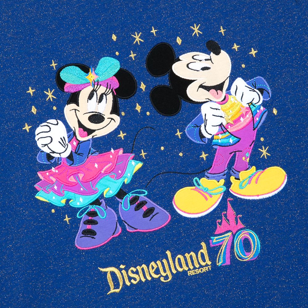 Mickey and Minnie Mouse Pullover Sweatshirt &ndash; Disneyland Resort 70th Anniversary