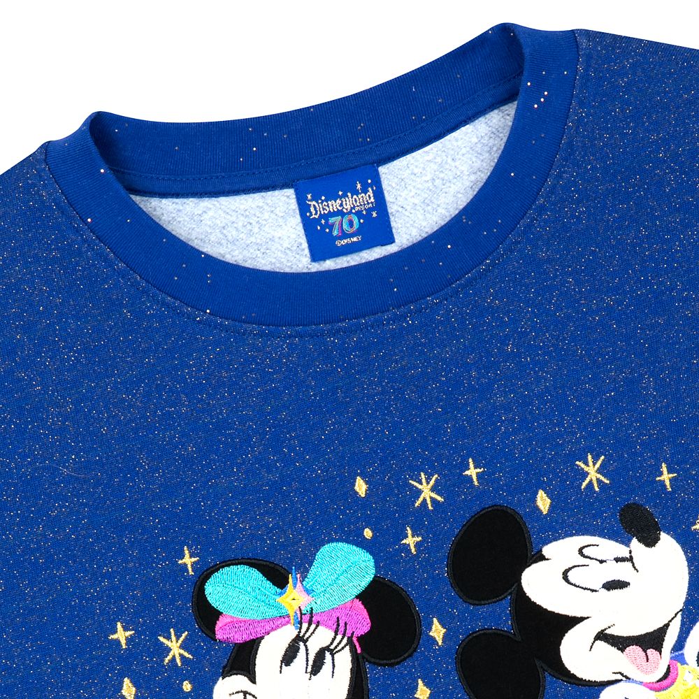 Mickey and Minnie Mouse Pullover Sweatshirt - Disneyland Resort 70th Anniversary