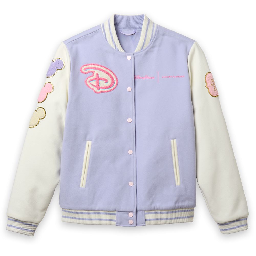Walt Disney World Logo Varsity Jacket for Women by Stoney Clover Lane Lavender