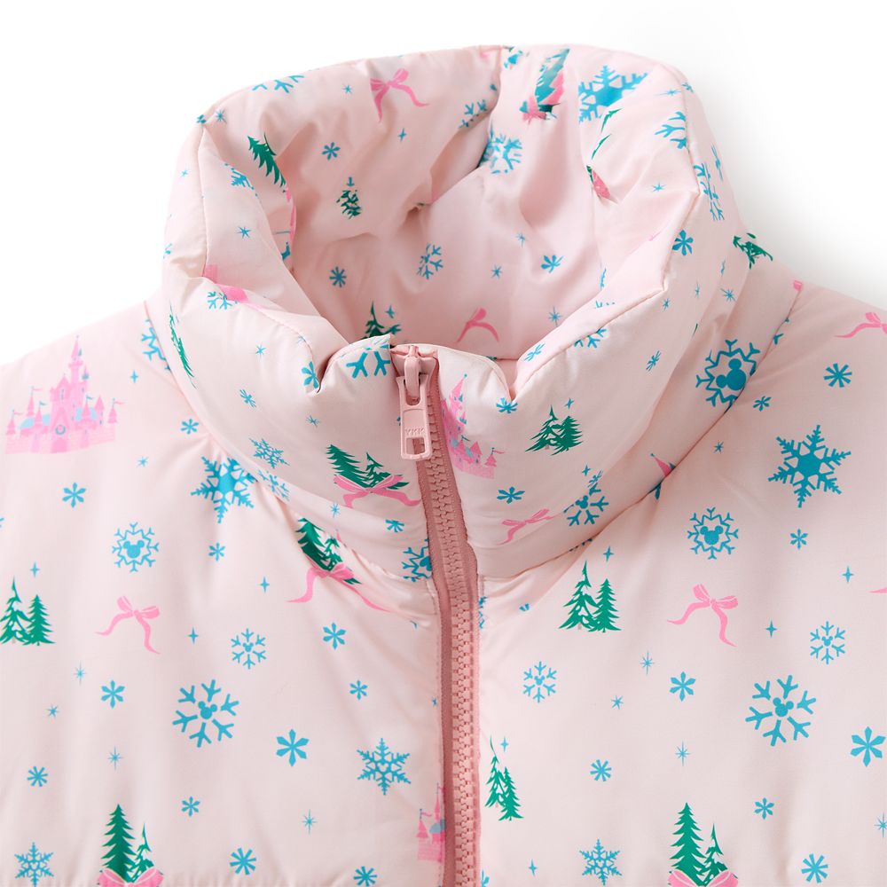 Fantasyland Castle Holiday Puffer Vest for Women