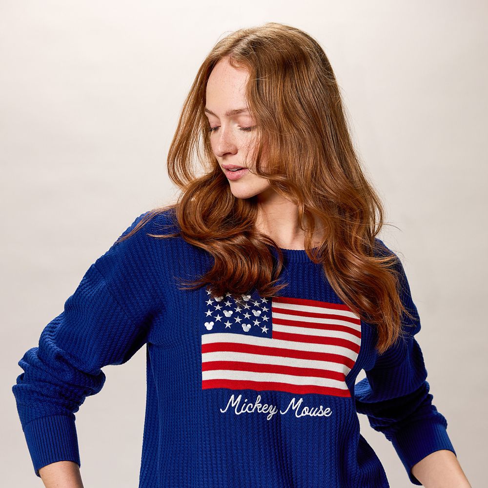 Mickey Mouse Americana Pullover Sweater for Women