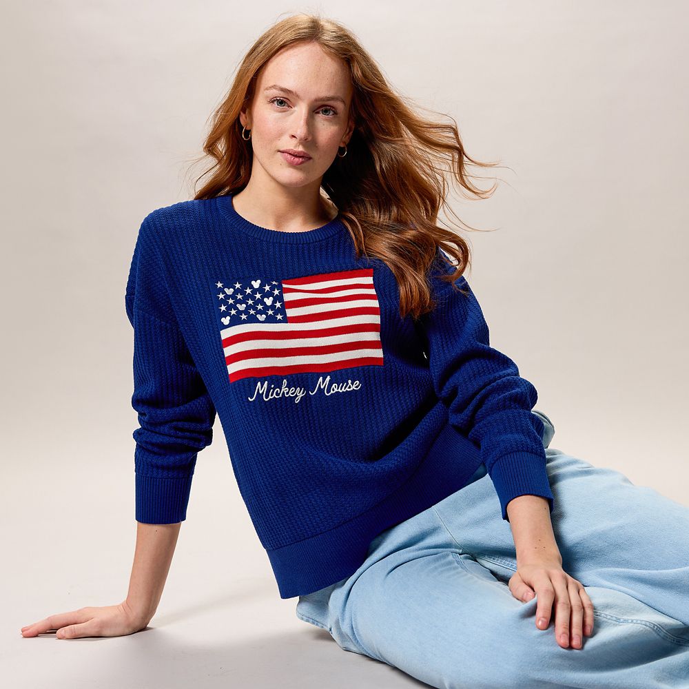 Mickey Mouse Americana Pullover Sweater for Women