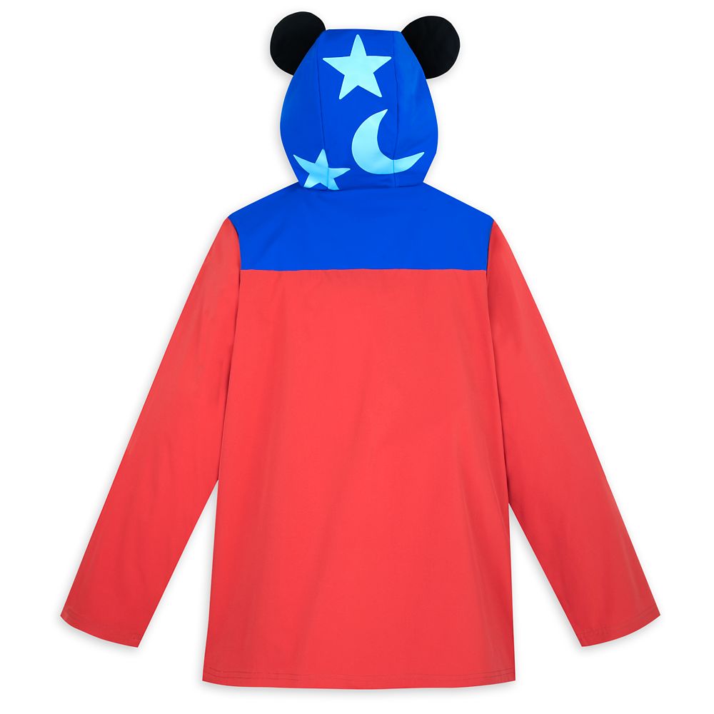 Sorcerer Mickey Mouse Costume Rain Jacket for Women - Fantasia