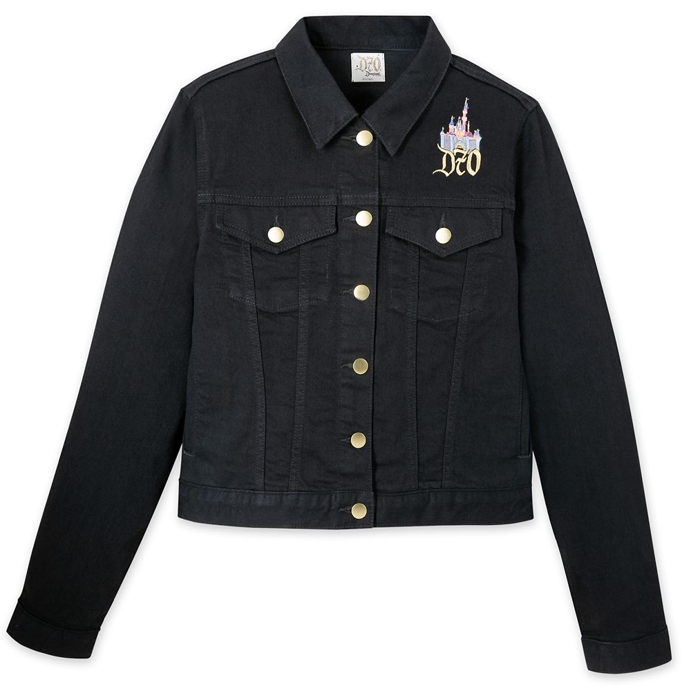 Sleeping Beauty Castle Denim Jacket for Women Disneyland 70th Anniversary