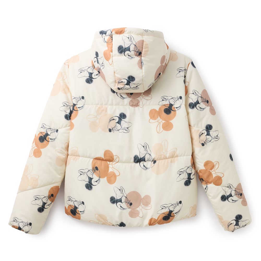 Minnie Mouse Hooded Puffy Jacket for Women