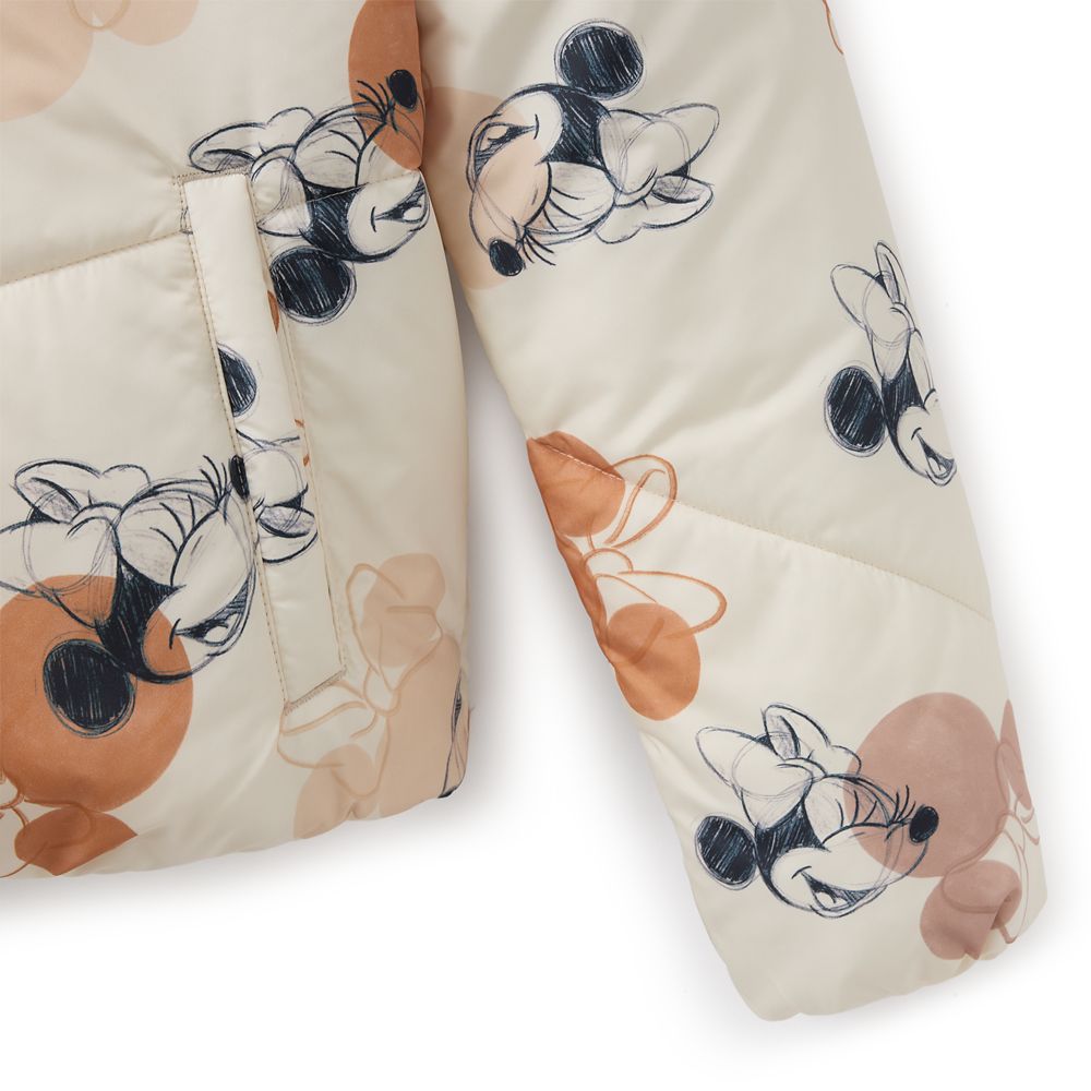 Minnie Mouse Hooded Puffy Jacket for Women