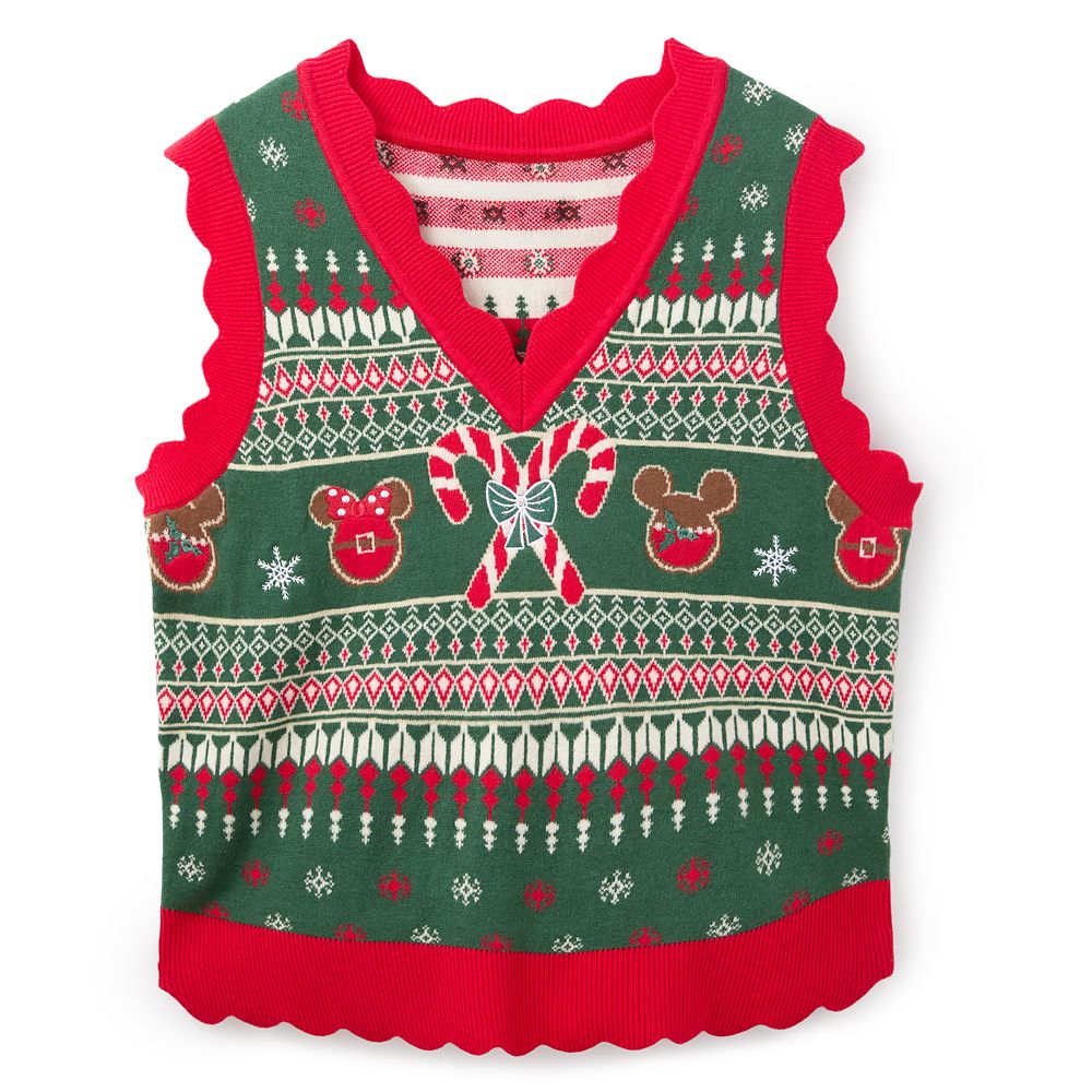 Mickey and Minnie Mouse Icon Fair Isle Sweater Vest for Adults by Her Universe Official shopDisney