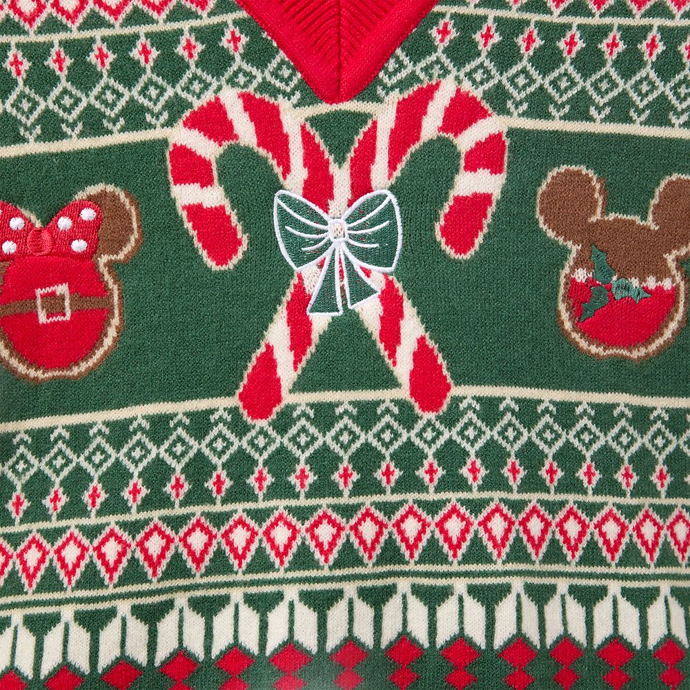 Mickey and Minnie Mouse Icon Fair Isle Sweater Vest for Adults by Her Universe