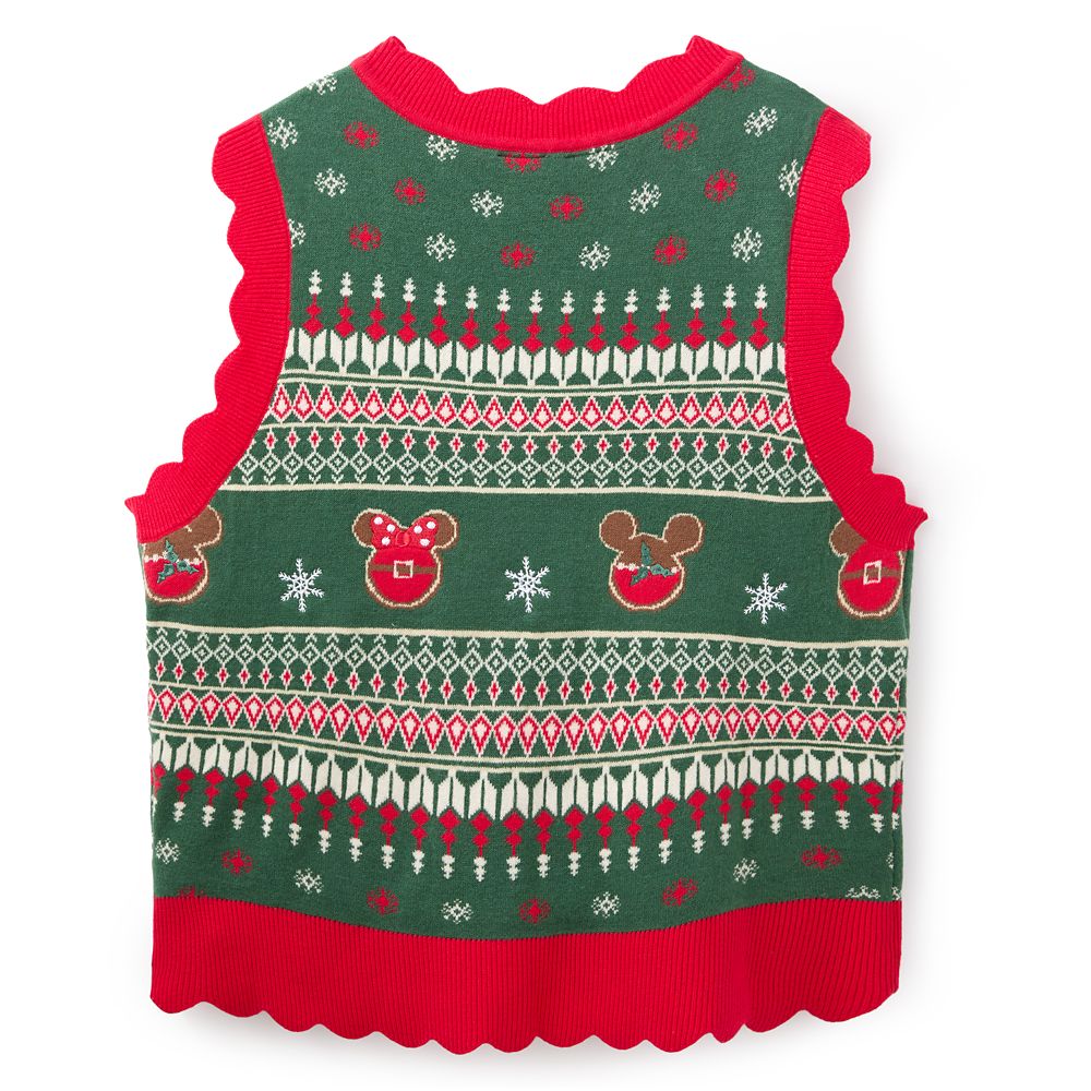 Mickey and Minnie Mouse Icon Fair Isle Sweater Vest for Adults by Her Universe