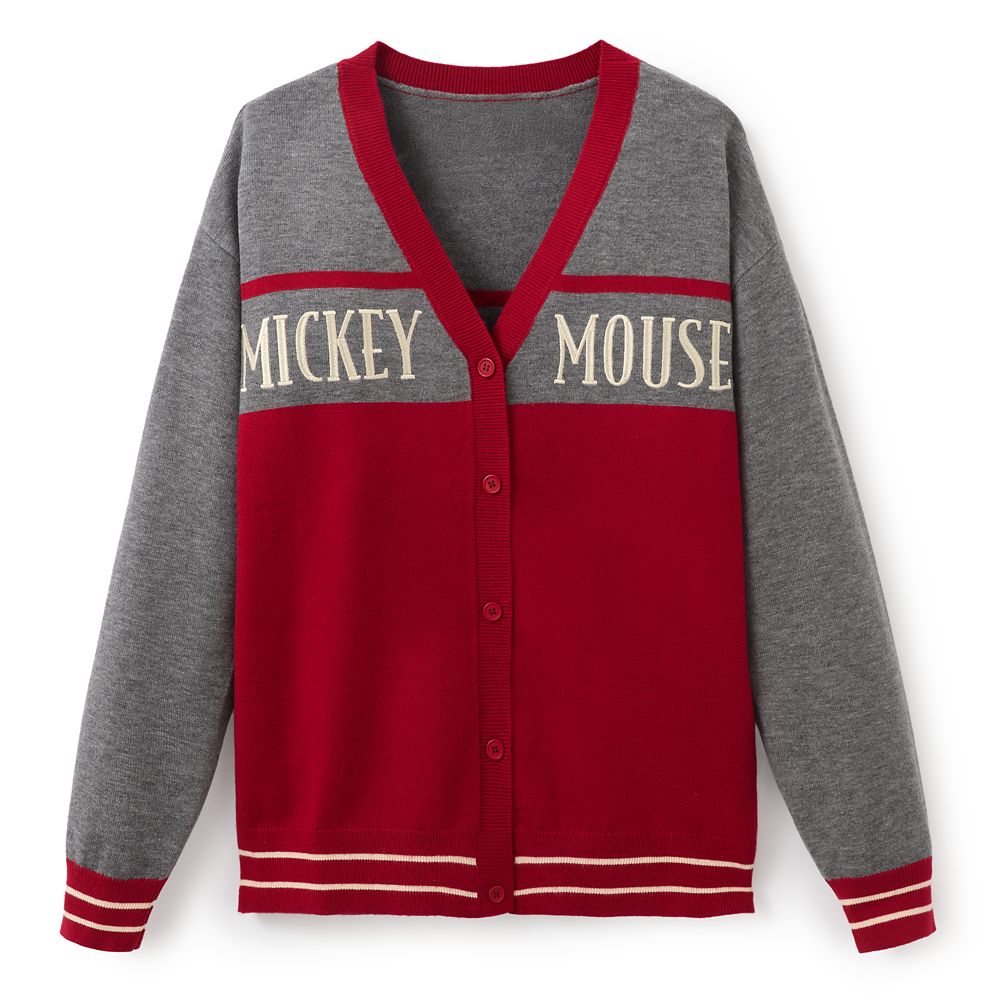 Mickey Mouse Letterman Cardigan Sweater for Women by Her Universe