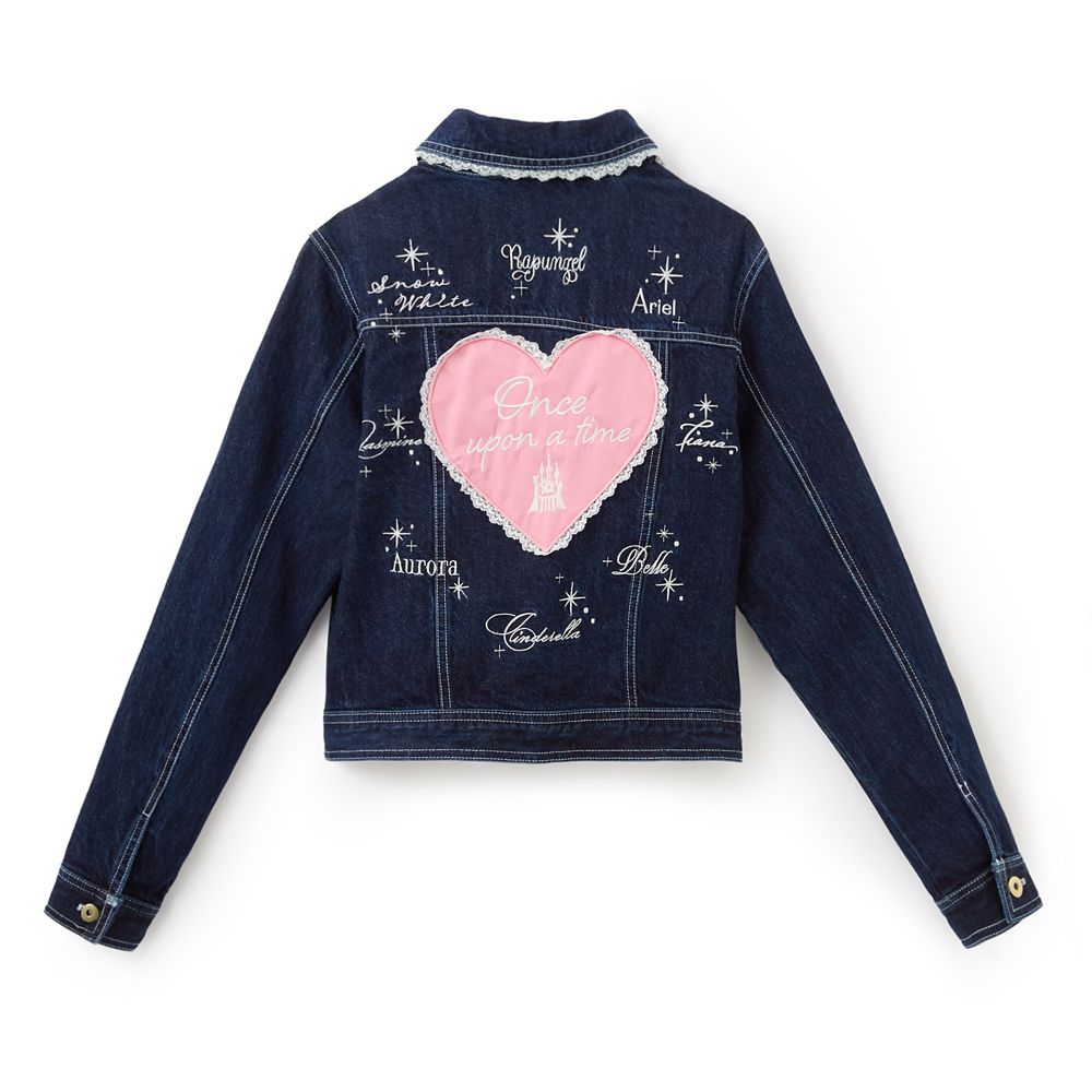 Disney Princess Cropped Denim Jacket for Women by Her Universe