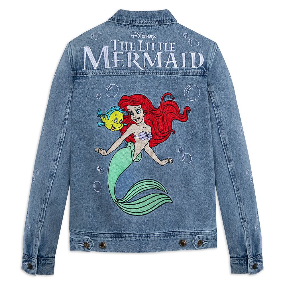 The Little Mermaid Denim Jacket for Women by Cakeworthy