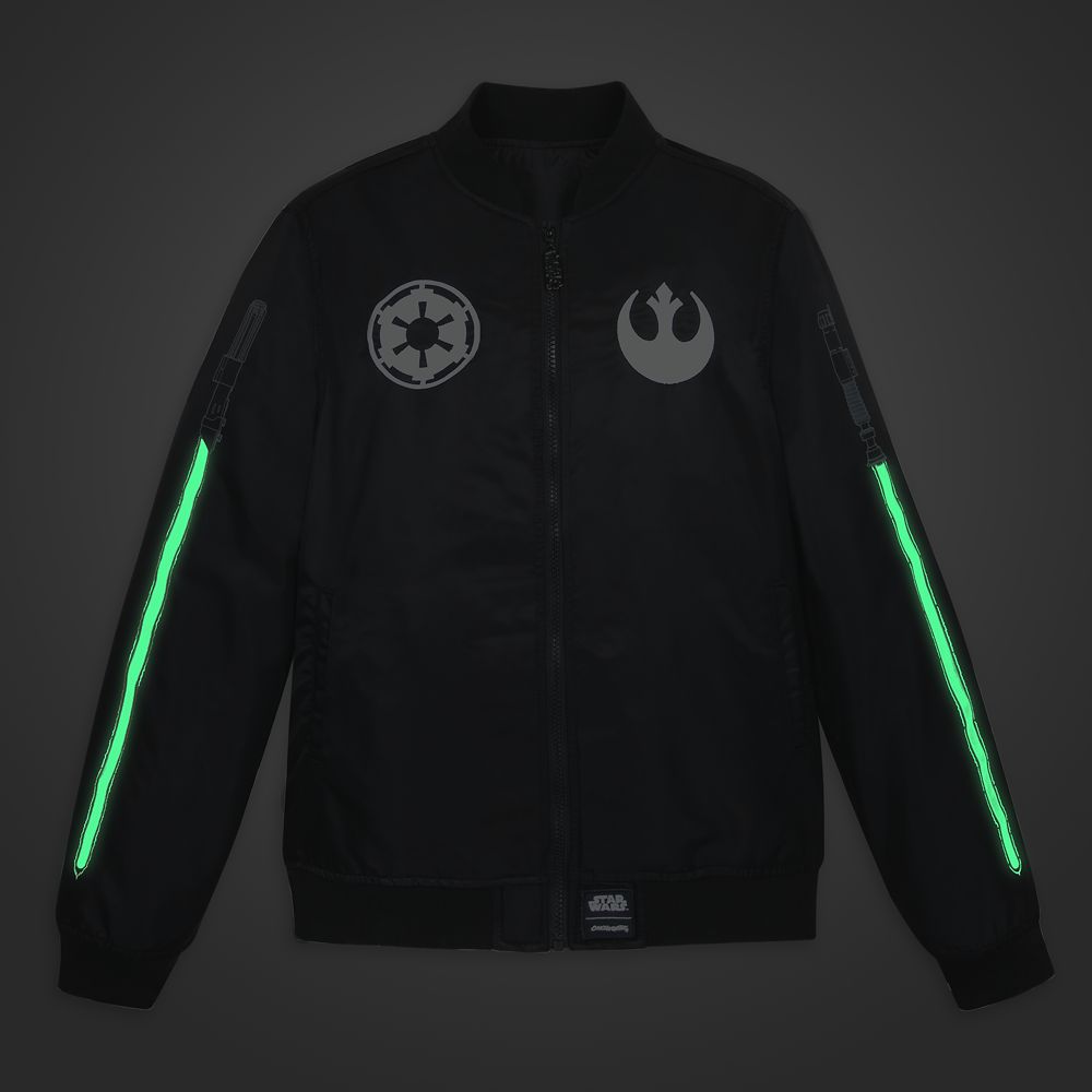 Star Wars Glow-in-the-Dark Bomber Jacket for Adults by Cakeworthy - Special Edition