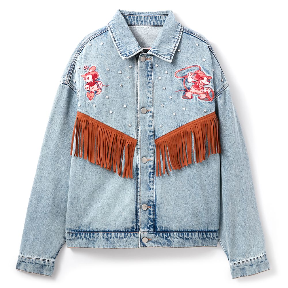 Mickey Mouse Fringed Denim Jacket for Women Official shopDisney