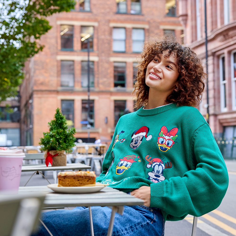 Mickey Mouse and Friends ''Oh What Joy'' Sweater for Women