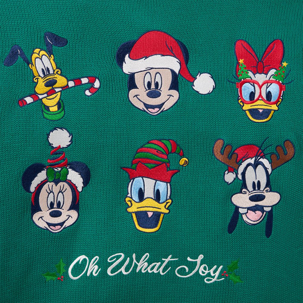 Mickey Mouse and Friends ''Oh What Joy'' Sweater for Women