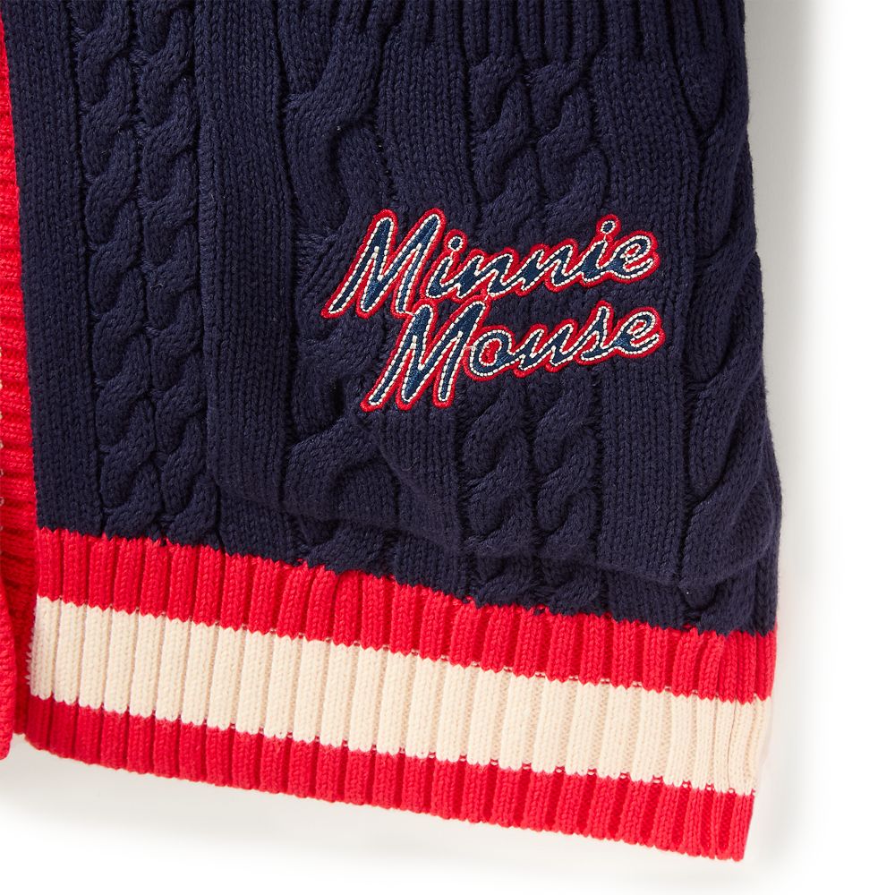 Minnie Mouse Collegiate Knit Cardigan Sweater for Women &ndash; Exclusive