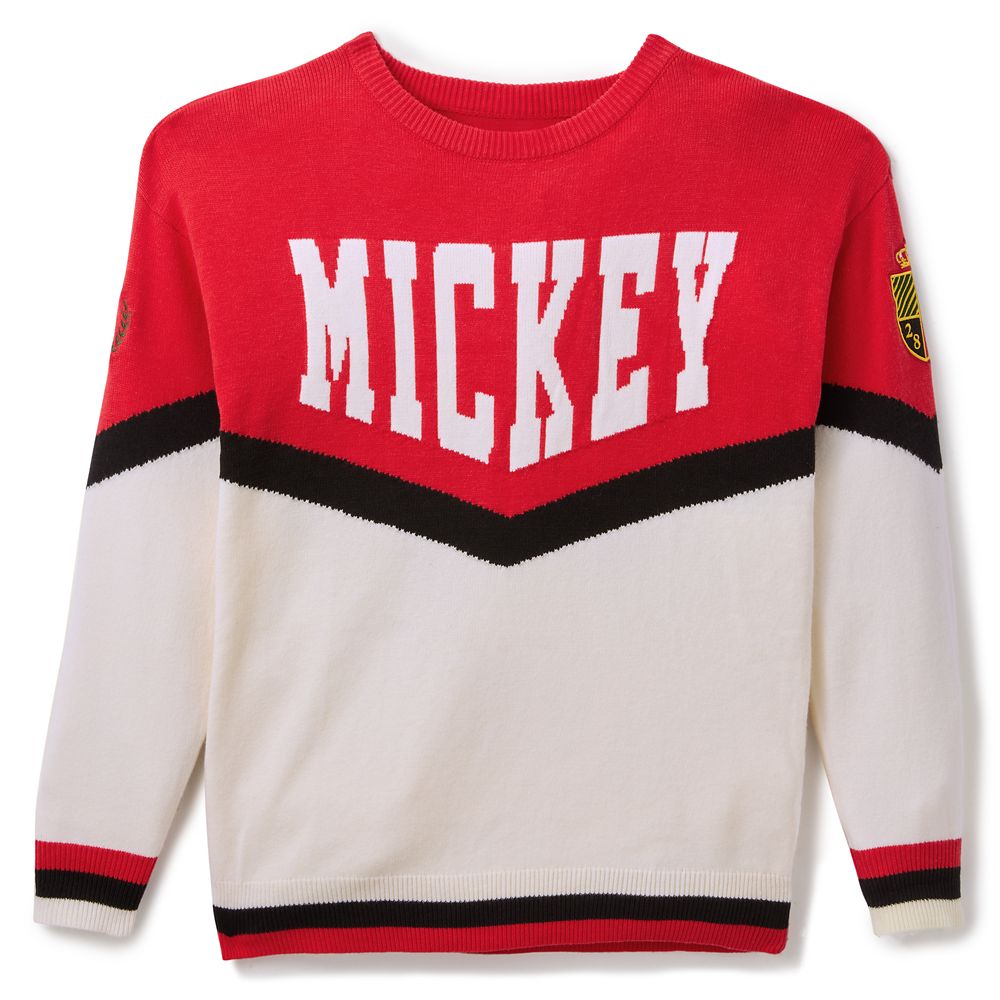 Mickey Mouse Collegiate Pullover Knit Sweater for Women Exclusive Official shopDisney