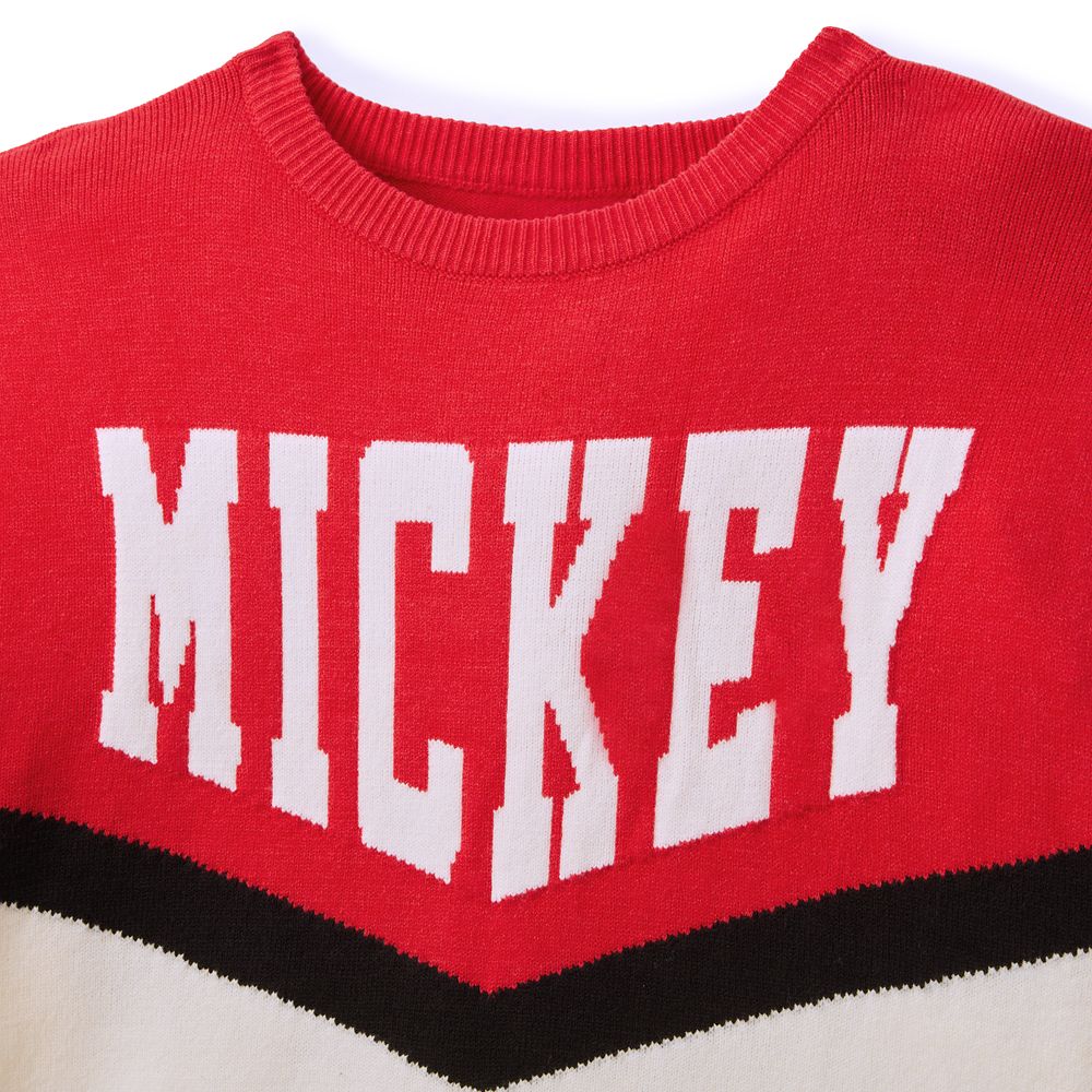 Mickey Mouse Collegiate Pullover Knit Sweater for Women - Exclusive