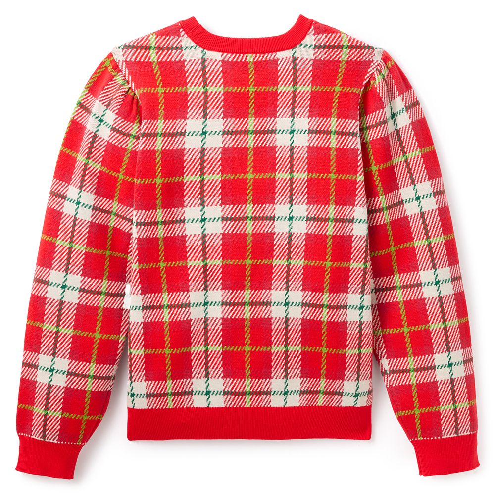 Minnie Mouse Holiday Plaid Sweater for Women