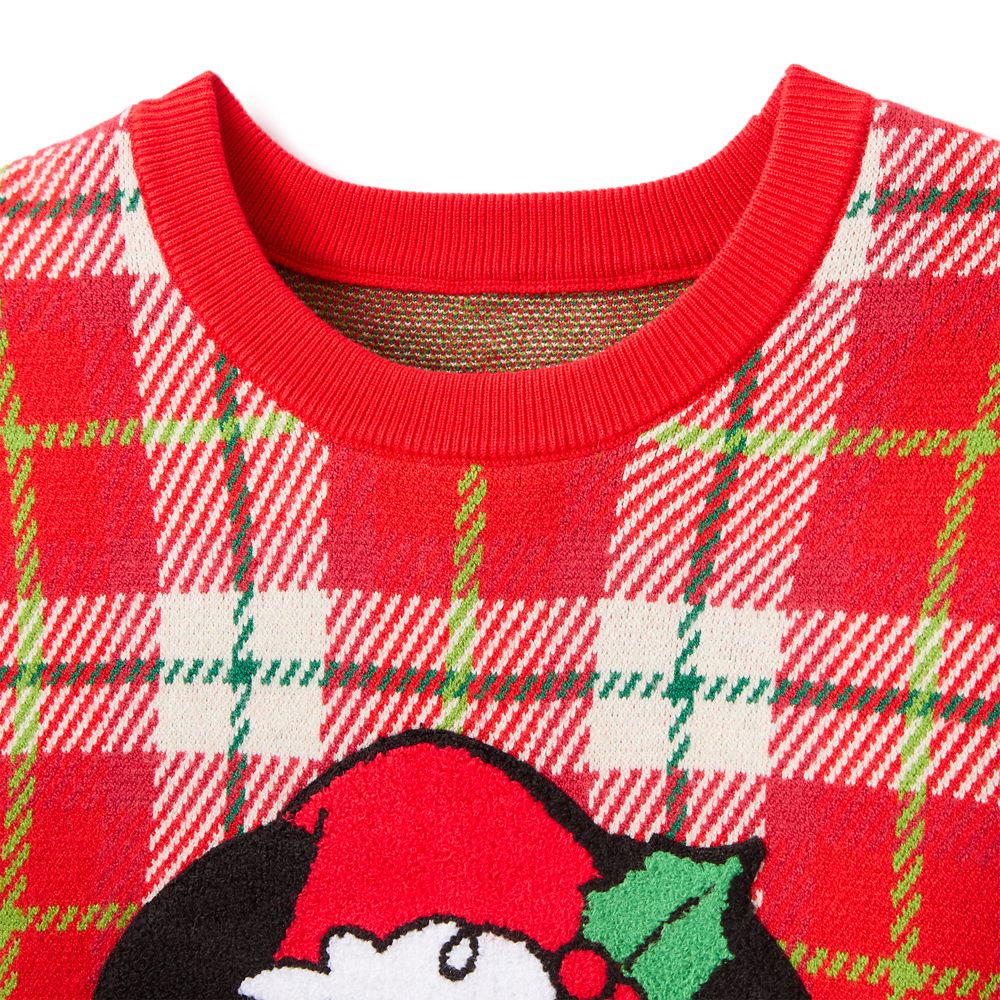 Minnie Mouse Holiday Plaid Sweater for Women