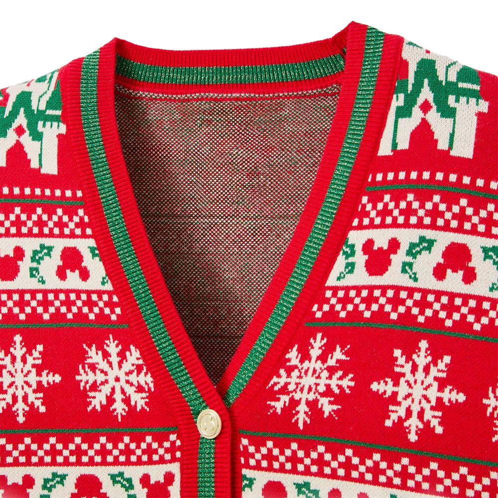 Mickey Mouse Icon Holiday Cardigan Sweater for Women