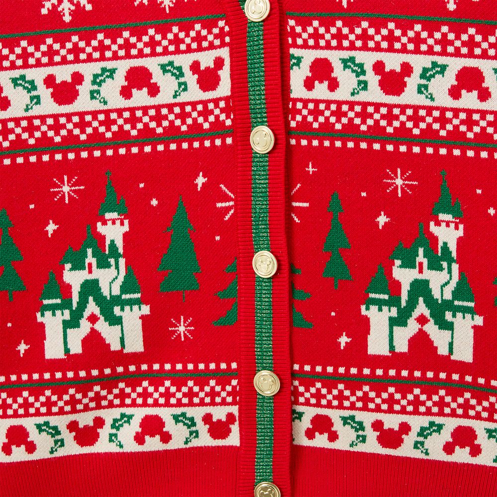 Mickey Mouse Icon Holiday Cardigan Sweater for Women